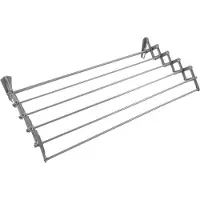 ABJ - Wasdroger - Droogrek - wandmodel - opvouwbaar - zilver, 90 cm