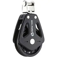 Tersma Single Swivel Bearing Toggle Head Pulley 50 Mm Zilver