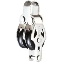 Tersma Double Pulley With Becket 16 Mm Zilver