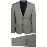 Suitable Toulon Kostuum Wol Olive | Groen | Maat 48