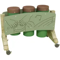 Masterkidz tuininstrumenten set van drie conga-drums - UNI