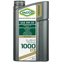 Yacco Vx1000 Le 5w30 Oil 2l Transparant