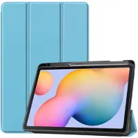 EtuiTab - Galaxy Tab S6 Lite Hoes - Blauw - Dun en Praktisch - Compatibel met Pen