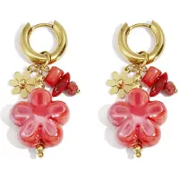 Yehwang Bloem Oorbellen Goudkleurig - Oorbellen - Roestvrij Staal - Bloemenmotief - Cadeau - Goudlief.nl