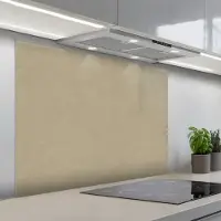 KitchenYeah Spatscherm 100x75 cm - Zelfklevende achterwand Zandkleur - Korrelige structuur - Beton print - Keuken muurbeschermer - Spatwand fornuis