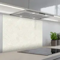 KitchenYeah Spatscherm 80x55 cm - Zelfklevende achterwand Textuur - Abstract - Beige - Keuken muurbeschermer - Spatwand fornuis