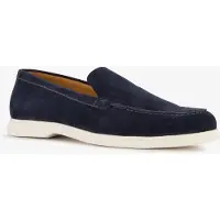 Van Beers suède heren instappers donkerblauw maat 41