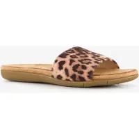 Blue Box dames slippers panterprint bruin maat 39