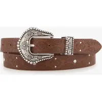 Scapino Dames riem bruin zilver
