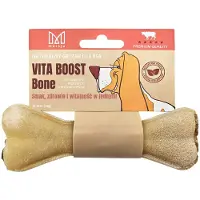 Mersjo Vita Boost Serie - Kauwbot voor Honden - Met Runderpens en Multivitaminen - 13,5 cm - Vitaliteit