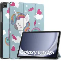 EtuiTab - Samsung Galaxy Tab A9+ - Tablethoes - Unicorn Print - Magneetsluiting