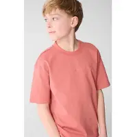 Shoeby T-shirt oudroze Jongens Katoen Ronde hals Effen - maat 110/116