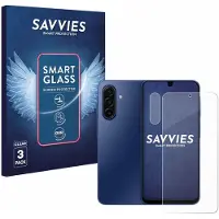 Savvies 3 Stuks Screenprotector - geschikt voor Samsung Galaxy A17 5G (Voor+Camera) - beschermfolie glas transparant