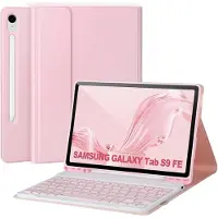 EtuiTab Samsung Galaxy Tab S9 FE - Tablethoes - Roze - Draadloze Toetsenbord