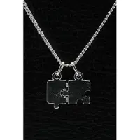 MOOYE ® - Collectie Zilveren Puzzelstuk ketting hanger - klein