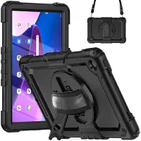 EtuiTab Lenovo Tab M10 3e Generatie - Tablet Hoes - TPU en Polycarbonaat - Zwart