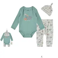 VBM babykleding - 3-delige set - rompertje-broekje en muts - 3-6 maand