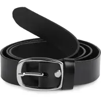 Merry Style Ladeheid Dames Kledingriem - Riem - Broekriem - Verstelbaar - Leer - MS-EL-D41 - Zwart-1 - 95 cm