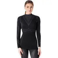 Ladeheid Thermoshirt - Thermo ondergoed – Dames - Thermokleding - Longsleeve – Zwart/Grafiet – M - LA-LA40-WOMEN-Top
