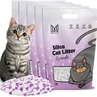 Mersjo Lavender Serie - Kattenbakvulling - Silica Gel - Lavendelgeur - Hoogwaardige Absorptie