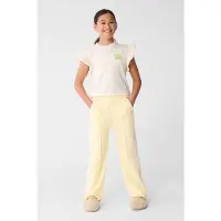 Shoeby T-shirt ecru Meisjes Katoen Ronde hals Printopdruk - maat 122/128
