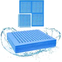 Meisterhome - Zwembadtegels 1 cm dik - 9 stuks - 2.25m² - Gras bescherming - Ondertegels - Ondervloer - Foam tegels - Matten - Puzzelmat voor zwembad - zwembadtegels