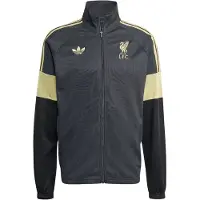 Adidas Liverpool Lifestyler Trainingsjack Donkergrijs Goud Zwart