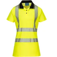 Portwest Dames poloshirt high-visibility LW72 S / Geel