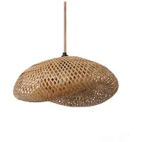 KOBI BOHO hanglamp Brugia M Ø50cm Donker Bamboe - fitting - Design | E27 | Max 1X60W exclusief