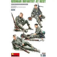 Mini art Modelbouwpakket Militaire voertuigen - 35266 German Infantery at Rest Plastic - 1:35 - Modelbouw