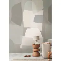 Living Walls "Neutral Flow" ABSTRACT FOTOBEHANG | Grafisch - Grijs Beige Taupe - Anna D'Andrea