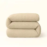 Y-NOT – Dekbed Zonder Overtrek 240x200 – Micro Mousseline – All Year Dekbed – Zacht & Wasbaar – Zand