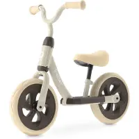 Q-Play Trainer Loopfiets - Peuterfiets 2 tot 4 Jaar - 10 inch - Beige
