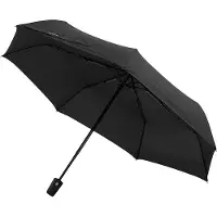 Wojas Kleine Zwarte Opvouwbare Paraplu - Model 96705-11