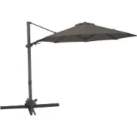 Axi Solis Zweefparasol Ø 300cm Antraciet/taupe