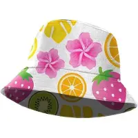 KARACTERMANIA - Disney - Minnie Mouse Fruit - Bucket Hat - Vissershoed - Strand - Hoed - roze - 50 cm