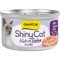 GimCat 24 x 70 g - ShinyCat Filets in jelly tonijn + zalm