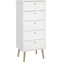 CALICOSY Ladekast Bodo Wit 5-lades - Living