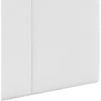 vidaXL Hangend hoofdbord Met LED-verlichting Wit Stof