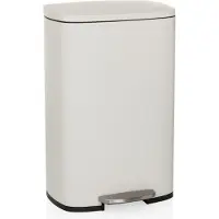 Hjh OFFICE Afvalbak / prullenbak CLEAN XV 50 l staal beige
