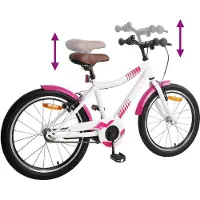 vidaXL Kinderfiets 18 Inch voor 5-7 jaar oud Roze