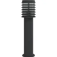 vidaXL Buitenvloerlamp met stopcontact 60 cm roestvrijstaal zwart