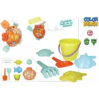 Colorbaby Krabb Diameter Met Schop Hark En 3 Vormen Strandemmer 14 Cm