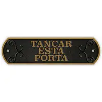Magnet & Steel Plaat Magnet & Steel Tancar Esta Porta 24 x 7,2 cm