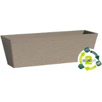 Garden ID Jardiniere - GARDEN ID - Green Care Impact Taupe - 50 x 16 x 16 cm - 10 jaar garantie - 100% gerecycled - UV-/gelbestendig