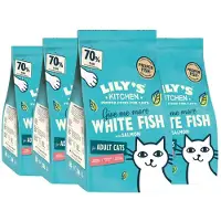 Lily's Kitchen 4x Katenvoer Droog Adult Witvis & Zalm 800 Gr