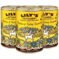 Lily's Kitchen 3x Hondenvoer Nat Casserole Kip & Kalkoen 400 gr
