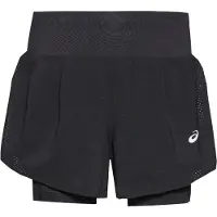 Asics Sportbroek 'ROAD' zilvergrijs / zwart