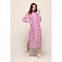 Mart Visser Georgia Streep Jurk Offwhite / Roze