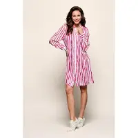Mart Visser Georgie Streep Tuniek Offwhite / Roze